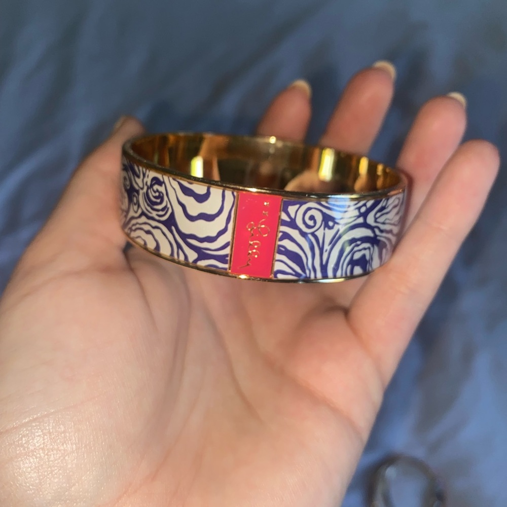 Lilly Pulitzer Navy White Pink Bracelet